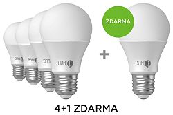 BrainLight 4+1 zdarma: Inteligentná žiarovka Blight LED, závit E27, 11W, WiFi, APP, stmievateľná, farebná