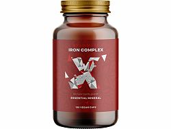BrainMax Iron Complex, železo bisglycinát, 25 mg, 100 rastlinných kapsúl