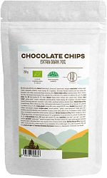 BrainMax Pure Dark Chocolate 70% Chips, čokoládové chipsy z horkej čokolády, BIO, 250 g