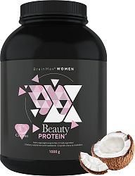 BrainMax Women Beauty Protein, protein pro ženy s kolagenem, keratinem a vitamíny, 1000 g Príchuť: Kokos