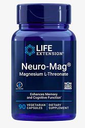 Life Extension Neuro-Mag® Magnesium L-Threonate (magneisum L-treonát), 90 rastlinných kapsúl