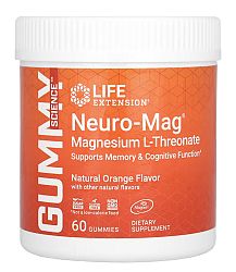 Life Extension Neuro-Mag® Magnesium L-Threonate (magnesium L-treonát), 60 gumových bonbónů
