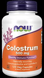 NOW® Foods NOW Colostrum (kolostrum) 500 mg, 120 rastlinných kapsúl