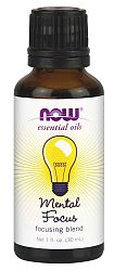 NOW® Foods NOW Essential Oil, Mental Focus oil (éterický olej mentálne sústredenie), 30 ml