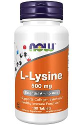 NOW® Foods Now L-Lysine (L-lysin), 500 mg, 100 tabliet