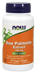 NOW® Foods NOW Saw Palmetto (Serenoa plazivá) extrakt, 320 mg, 90 rastlinných softgel kapsúl