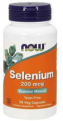 NOW® Foods NOW Selenium, 200 µg, 90 rastlinných kapsúl