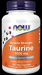 NOW® Foods NOW Taurine (Taurin) 1000 mg, 100 rostlinných kapslí