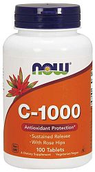NOW® Foods NOW Vitamín C-1000 so šípkami a postupným uvoľňovaním, 100 tabliet