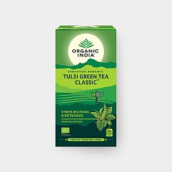 Organic India Tulsi so zeleným čajom BIO, 25 sáčkov