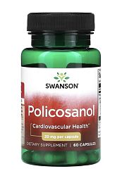 Swanson Policosanol 20 mg, 60 kapslí