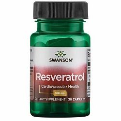 Swanson Resveratrol, 100 mg, 30 kapsúl