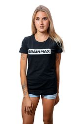 Tričko BrainMax s pruhom dámske  čierne Veľkosť: S
