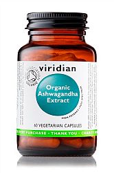 Viridian Ashwagandha Extract 60 kapsúl Organic (indický ženšen)