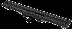 Sprchový žľab Alca 75 cm nerez černá mat APZ101BLACK-750
